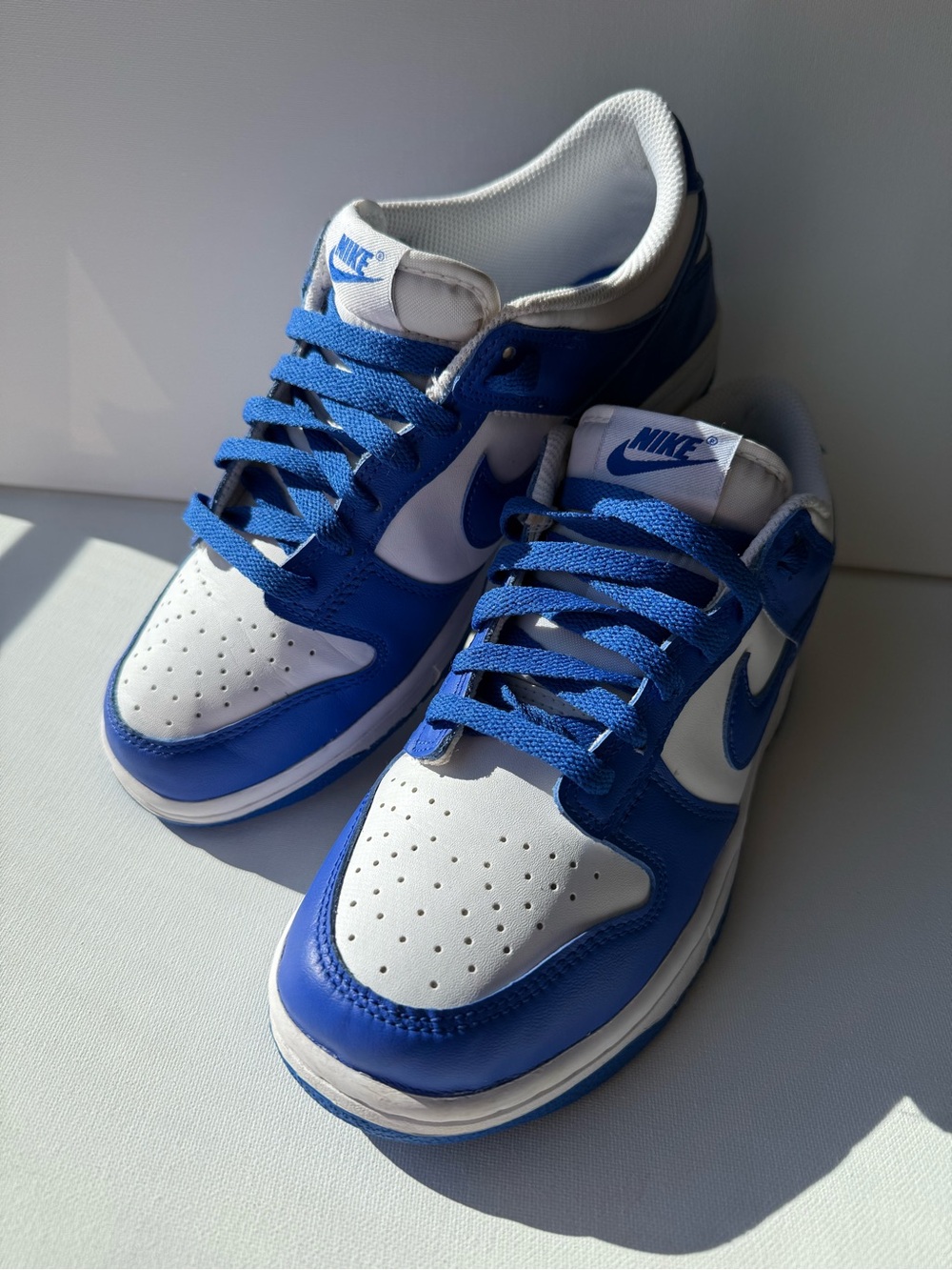 Nike Dunk Low Kentucky Hyper Royal Blue White 7Y (Women’s 8.5) FB9109-131